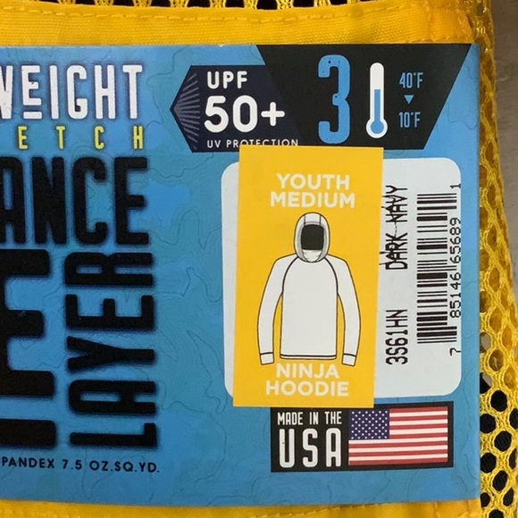 PolarMax SUPER MIDWT NINJA HOODIE (3)  - Dk Navy - Picture 7 of 15